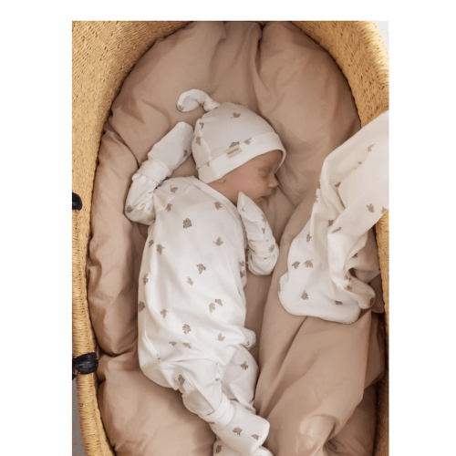 Marmar Bird print footie + hat – Flying Colors