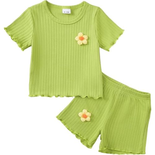 Toddler Baby Girl Summer Clothes Girls Outfits Shorts Clothing Set