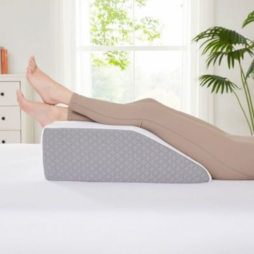 Leg Elevated Support Wedge Pillow with High Density Foam by Sweet Home Collection®
