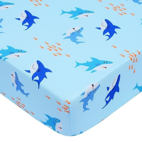 Crib Sheet - Fitted Crib Sheet Baby Sheet for Standard Crib and Toddler mattresses Nursery Bedding Sheet Crib Mattress Sheets for Boys and Girls 1 Pack Dog Toddler Sheet by UOMNY