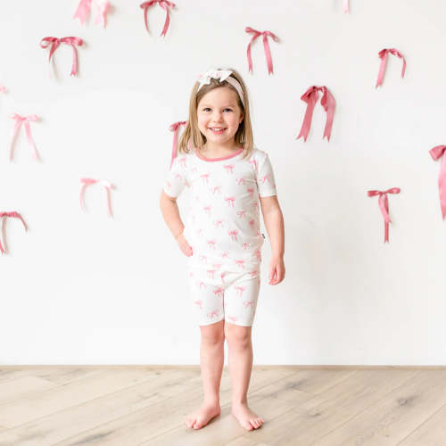 Short Sleeve Pajamas in Bow