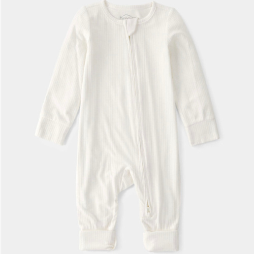 Baby 2-Way Zip PurelySoft Sleep & Play Pajama - Cream | Carter's