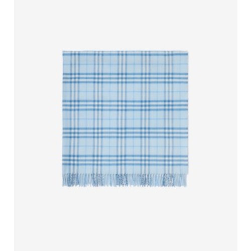 Check Wool Baby Blanket in Ice blue - Children | Burberry® Official