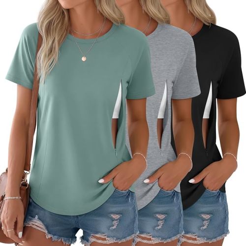 3 Pack Womens Nursing Tops
