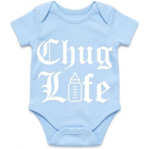 AW Fashions Chug Life Milk Drunk - Funny Baby Bodysuit