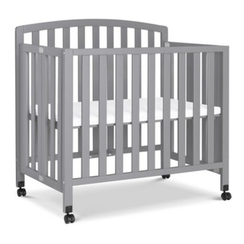 daVinci Dylan Folding Portable 3-in-1 Mini Crib and Twin Bed - Grey