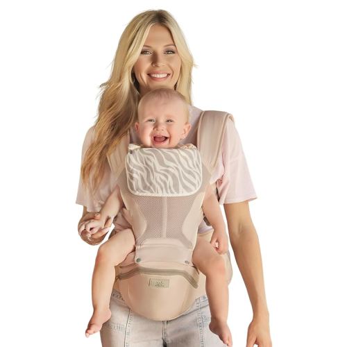 Baby Carrier Pro, MOMTORY Safety-Certified 6-in-1 Ultra Storage Baby Carrier Newborn to Toddler, Detachable Baby Holder Carrier with Hip Seat, Ergonomic Cozy Baby Body Carrier for 7-50lbs, Khaki