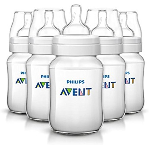 Philips Avent Anti-colic Baby Bottles Clear, 9oz 5 Piece - 9 Ounce 5 pack