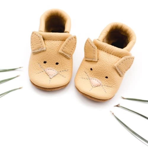 Leather Baby Shoes - Kitties – Nesting House