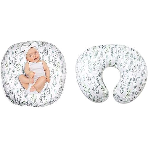 Transform Your Baby's Lounger and Nursing Pillow with Our Stylish Green Leaf Covers, Soft, Durable, and Easy to Clean