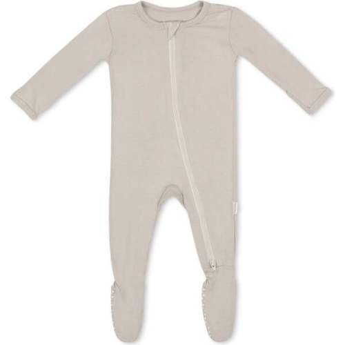 Zippered Footie, Oat - Kyte Baby | Maisonette
