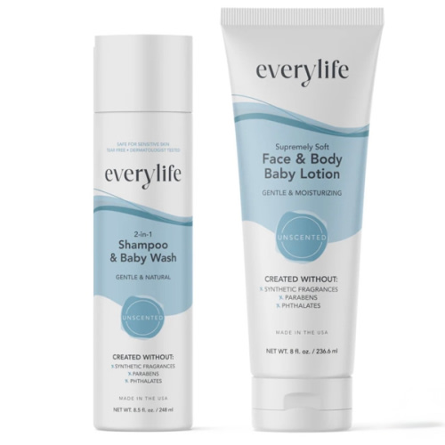Baby Bath Bundle | Gentle Shampoo & Body Wash for Newborns – EveryLife