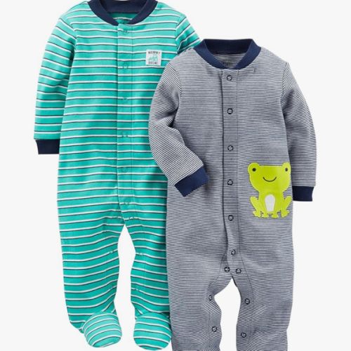 Carter's 2-Way Zip Cotton Sleep & Plays (2-pack) - Newborn