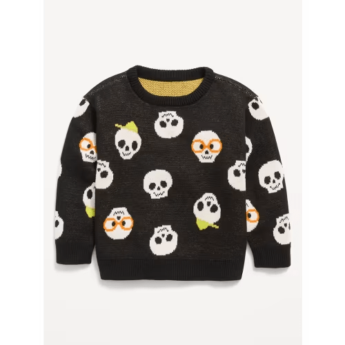 Oversized Long-Sleeve Graphic Sweater for Toddler Boys