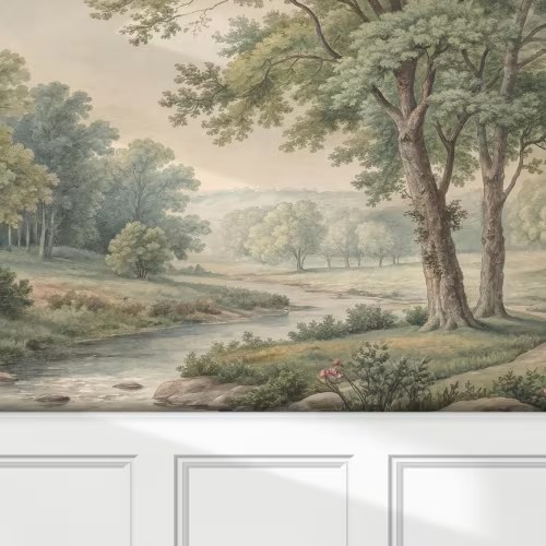 Countryside Mural Scenic Wallpaper Peel & Stick