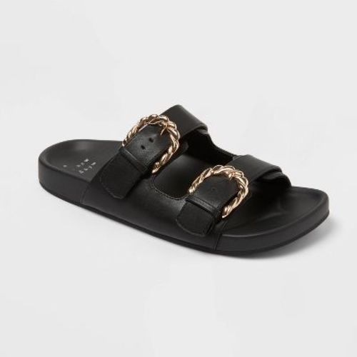 Women’s Koda Sandals with Memory Foam Insole - A New Day™ Black 7