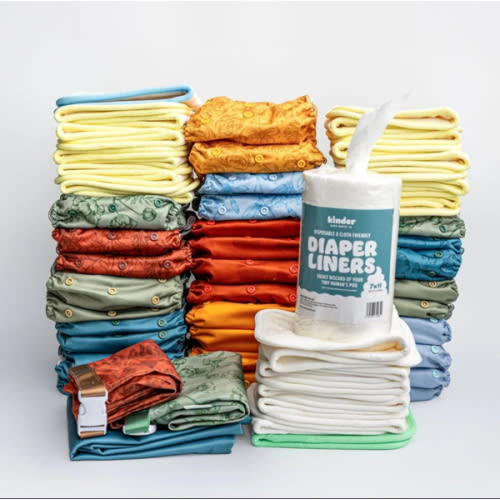New Parent Starter Bundles: Pocket Cloth Diapers with Athletic Wicking Jersey and More