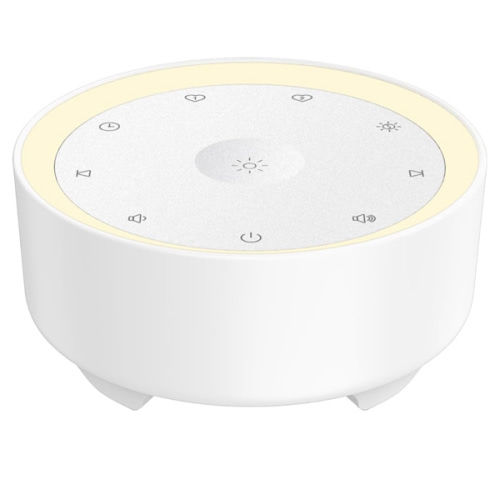 Kipcush White Noise Machine | Center-Concave for Easy Blind-Touch Night Light | 21 Soothing Sounds & Brown Noise | Perfect Sleep Aid for Adults & Baby