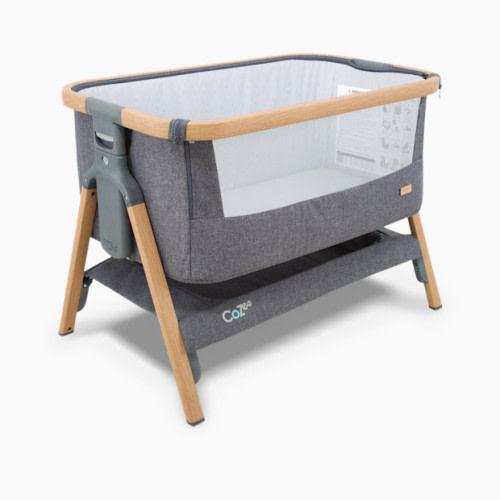Tutti Bambini CoZee Bedside Crib - Oak/Charcoal