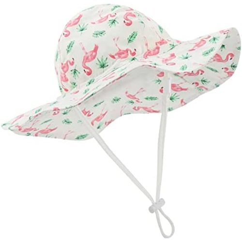 Durio UPF 50+ Sun Protection Wide Brim Baby Girl Sun Hat Cute Summer Beach Baby Sun Hat Baby Girl Hats
