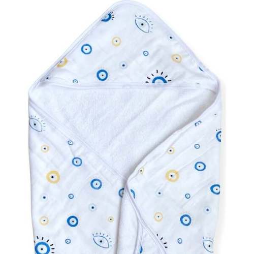 Hooded Towel, Eye See You - Dear Perli | Maisonette