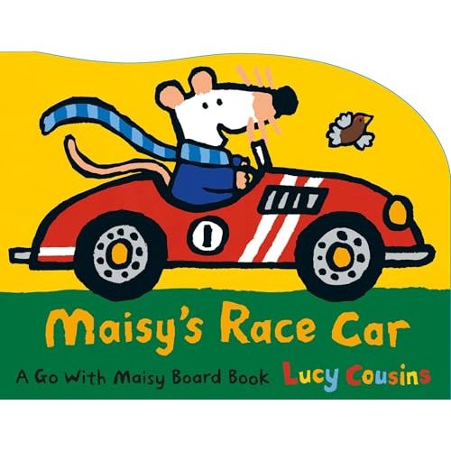 Maisy's Race Car: A Go with Maisy Board Book (A Car-Shaped Board Book About Maisy the Mouse's Racing Adventure for Toddlers)