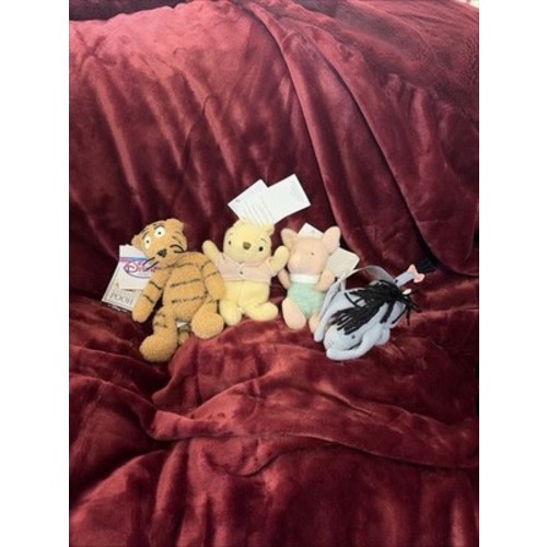 Disney Store Classic Pooh & Friends Piglet Tigger Eeyore 6” Plush Set of 4 NWT