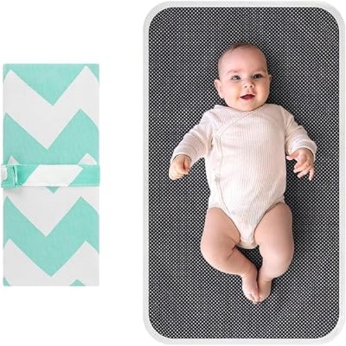 Accmor Portable Diaper Changing Pad, Waterproof Foldable Baby Changing Mat for Travel, Baby Essentials Shower Registry Gifts