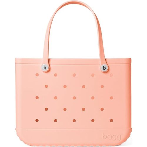 BOGG BAG - Tote for Beach, Pool, Boat, Sports - All Purpose EVA - White Buttons