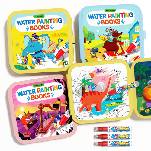 TimeTome Water Coloring and Doodle Books for Toddlers, Paint with Water Activity Books, Travel Toys for Kids Watercolor Painting Art Supplies，quiet time activities - TikTok Shop