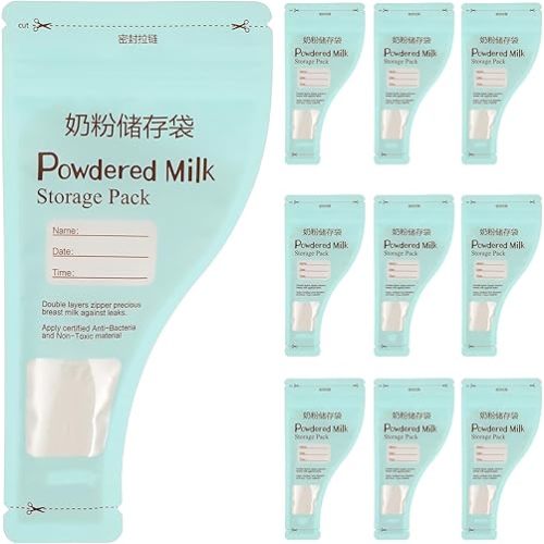 Kisangel Disposable Milk Pouch 30pcs Milk Powder Storage Bag Breast Formula Dispenser On The Go for Baby Formula Containers