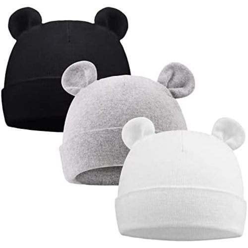 JANGANNSA Baby Newborn Cotton Hat Baby Boys Beanie 0-6Months Infant Girls Hospital Hats