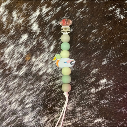 Mallard Pacifier Clip