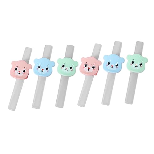 ORFOFE 6pcs Portable Straw Collapsible Reusable Straws Clips for Elderly Travel