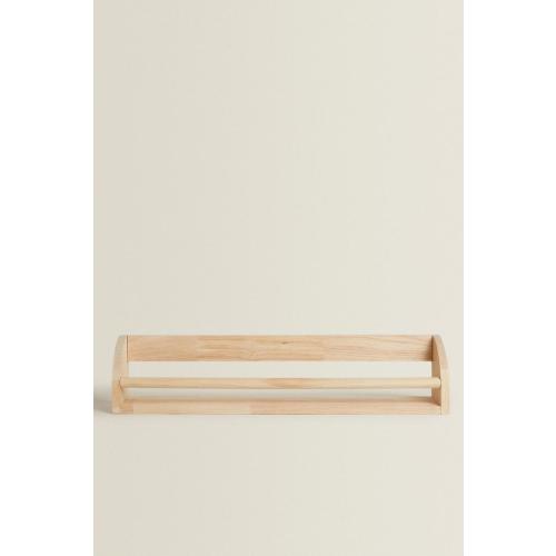 KIDS’ WOODEN SHELF WITH FRONT BAR