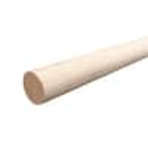 Everbilt 96 in. W Natural Oak Heavy-Duty Wood Stainable Closet Rods 65430