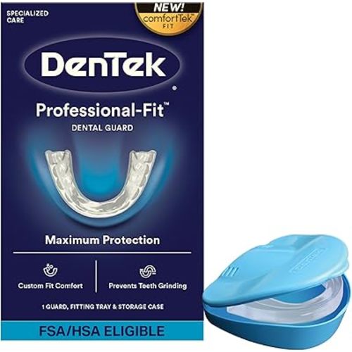 DenTek Professional-Fit Dental Guard, Mouth Guard for Grinding Teeth at Night, 1 Count