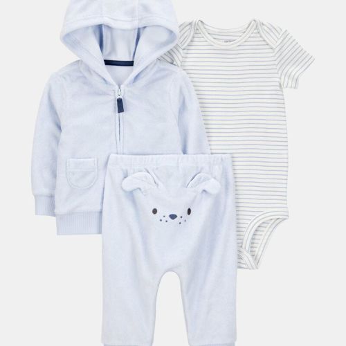 Baby 3-Piece Dog Little Cardigan Set | Carter’s Oshkosh Canada
