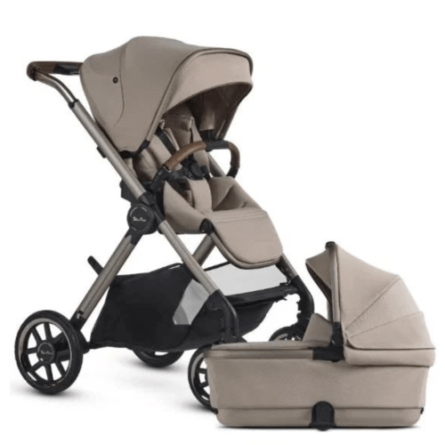 Silver Cross Reef 2 Stroller + Folding Bassinet in Frappe