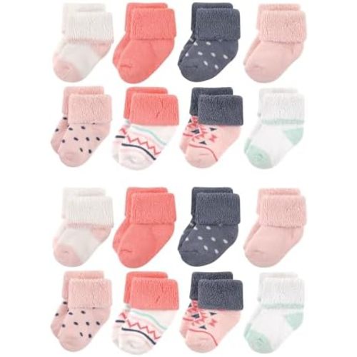 Luvable Friends Unisex Baby Cotton Rich Terry Socks 16-Pack
