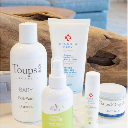Baby Essentials Bundle: Baby Wash, Baby Balm, Baby Oil, Eczema Healing Balm and Sensitive Skin, Face & Body Lotion | Non-Toxic Homes