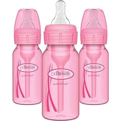 Dr. Brown's Options Baby Bottles, Pink, 3 Count