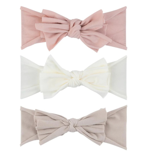 3 Pack Pink, Tan & Ivory Headband Set – Ely's & Co.