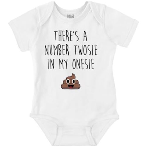 Brisco Brands A Number Twosie In My One Piece Baby Romper Boys or Girls
