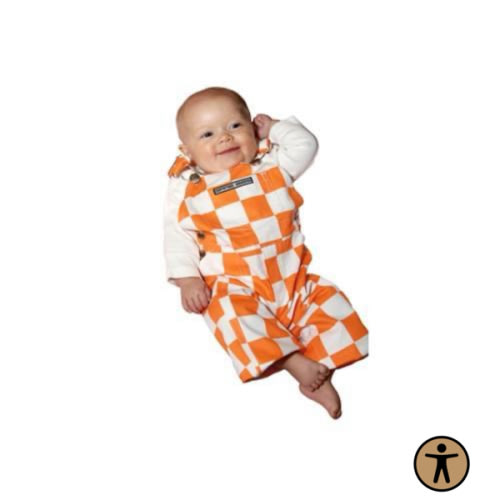 Vols | Tennessee Orange and White Checkered Infant Game Bibs | Alumni Hall