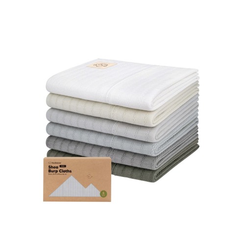 6-Pack Shea (Stria) Burp Cloths