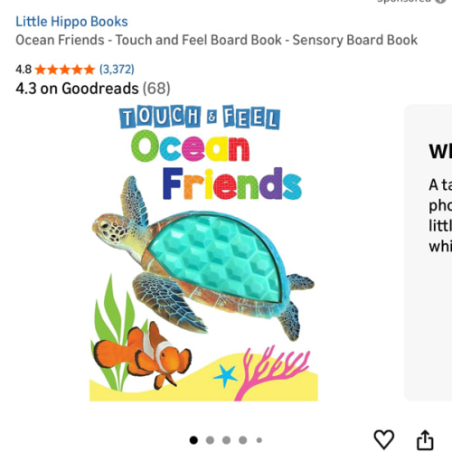 Ocean Friends - Touch and Feel Board Book - Sensory Board Book
