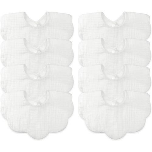 Muslin Baby Bibs for Drooling and Teething Newborn Drool Bibs for Baby Girl Boy