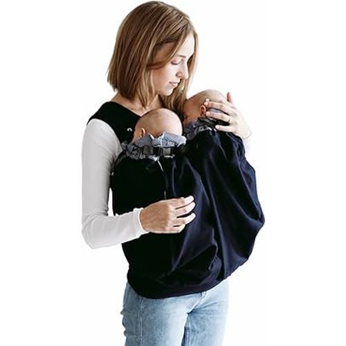Weego Twin Blue Pepita Baby Carrier for Twins Direct from Birth (from 1,800 g) : Amazon.com.au: Baby