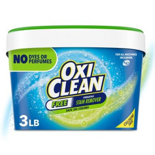 OxiClean Versatile Stain Remover Free Powder - 3lbs: Bleach-Free, Unscented